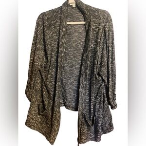 Studio Works Charcoal Open-Front Cardigan